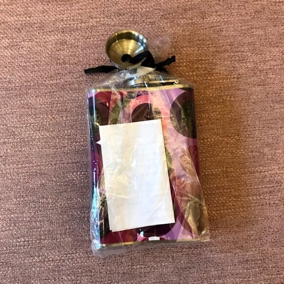 Customized Rhinestone Initial Flask Set - Picture 2 of 3